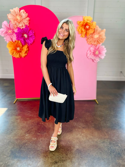Playing it Cool Black Dress