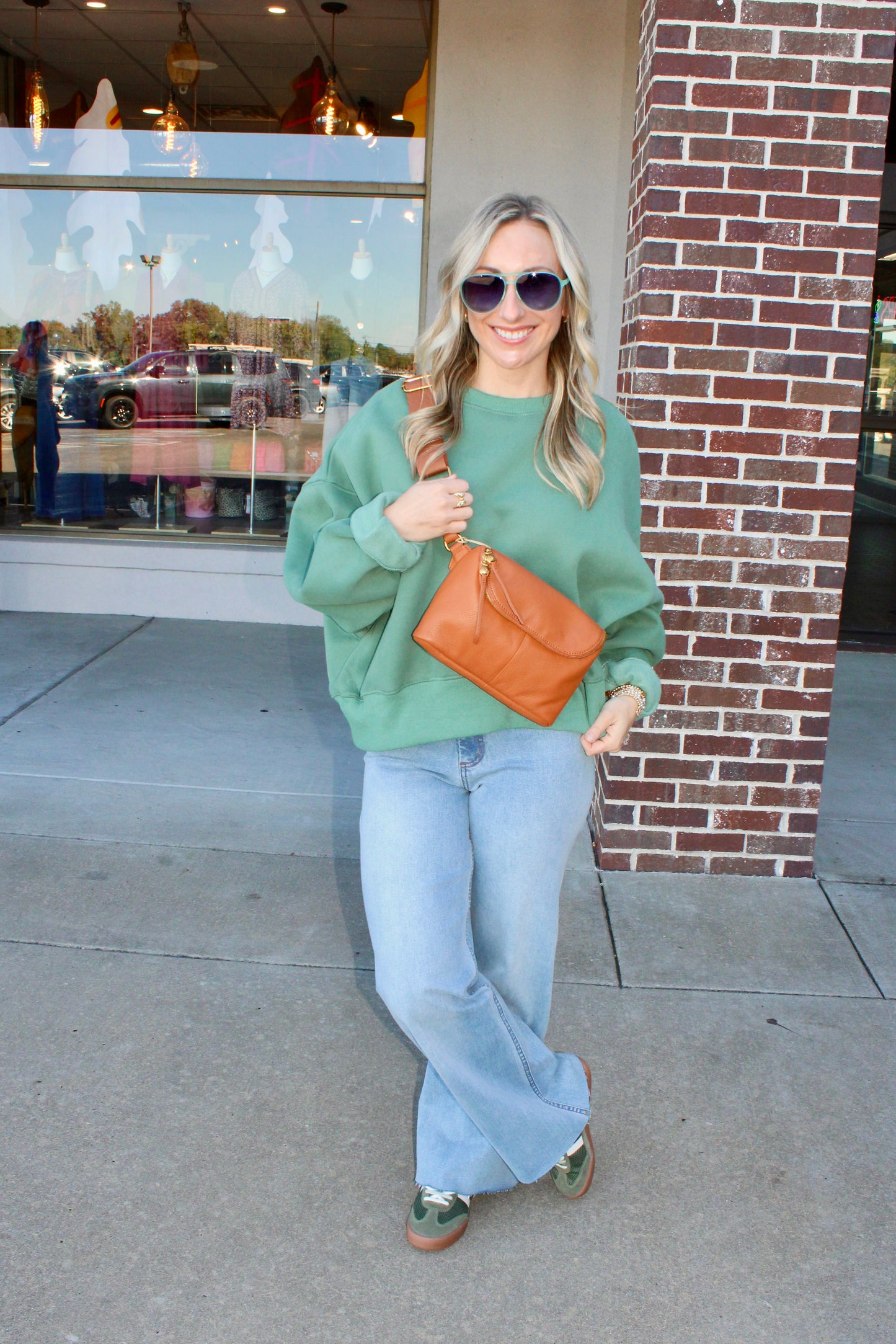 Fern Large Warm Honey Belt Bag