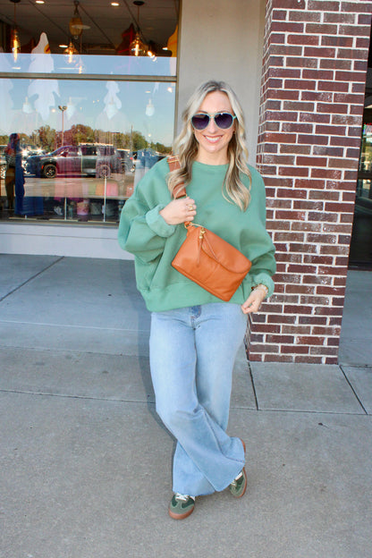 Fern Large Warm Honey Belt Bag