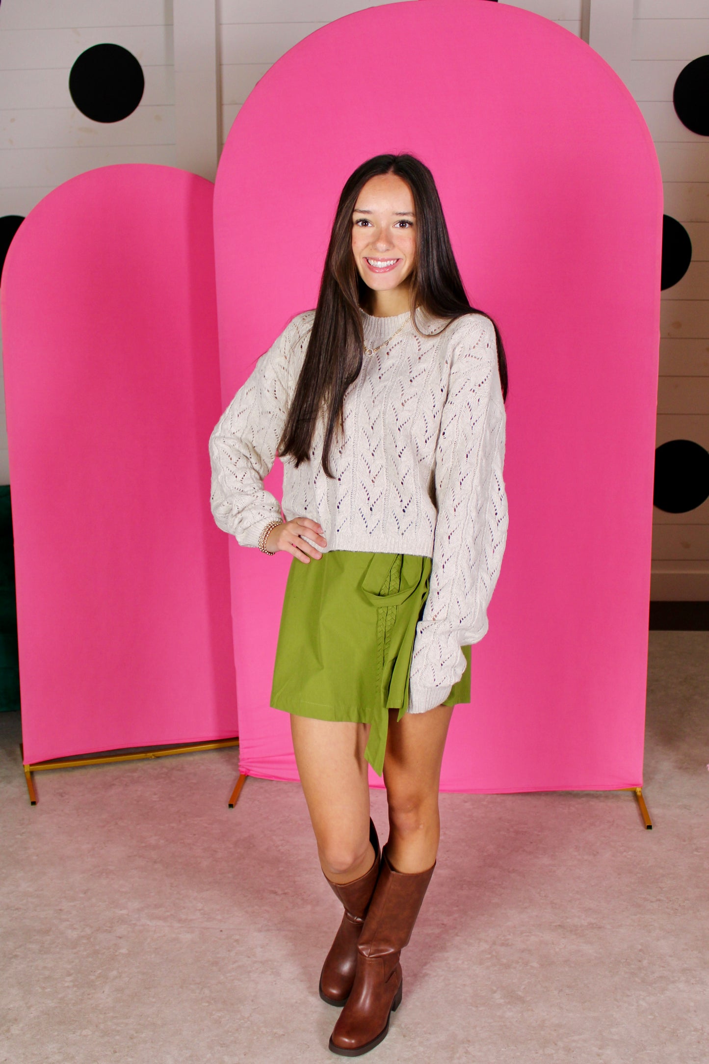 All My Ideas Green Skort