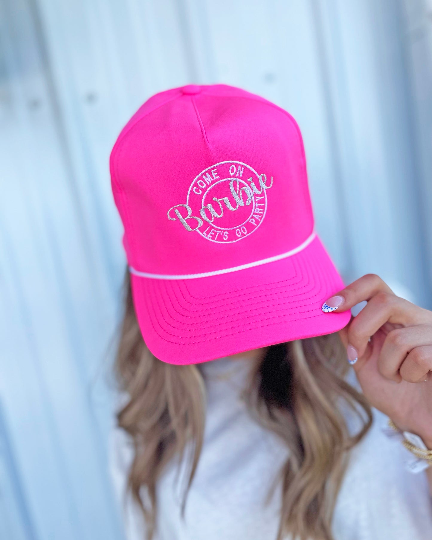 Come On Barbie Neon Pink Cap