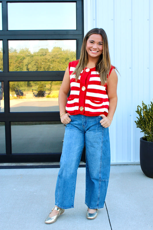 Call Of The Styled Red Top