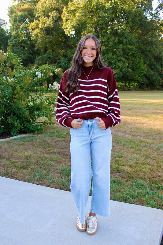 Everyday Envy Oxblood Sweater