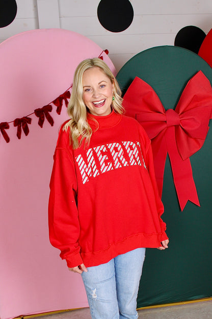 Merry Moment Red Sweatshirt