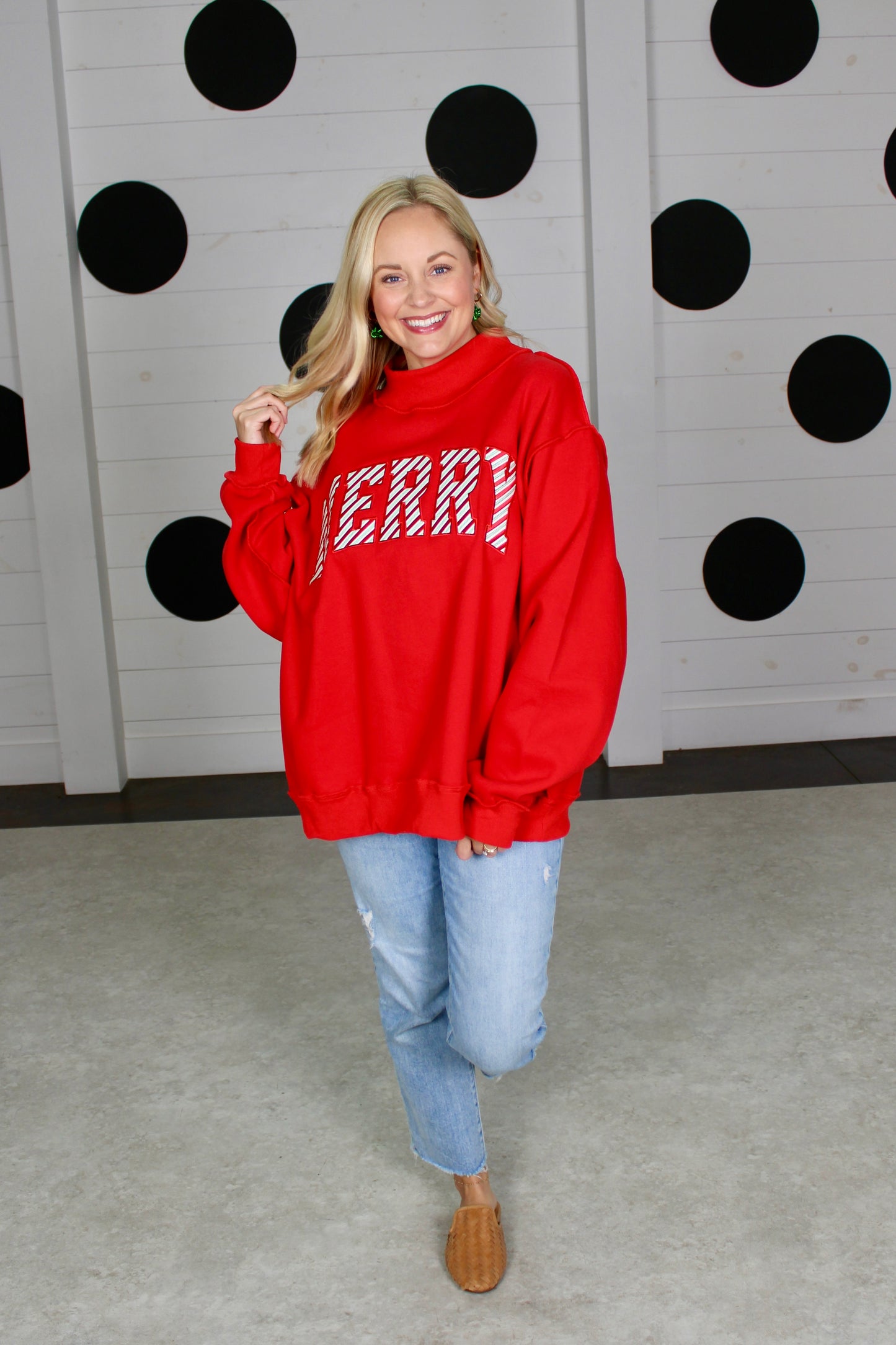 Merry Moment Red Sweatshirt