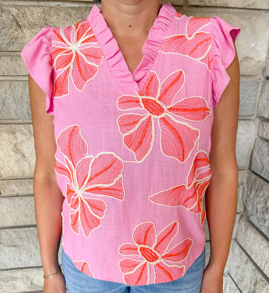 Dreaming of You Pink Top