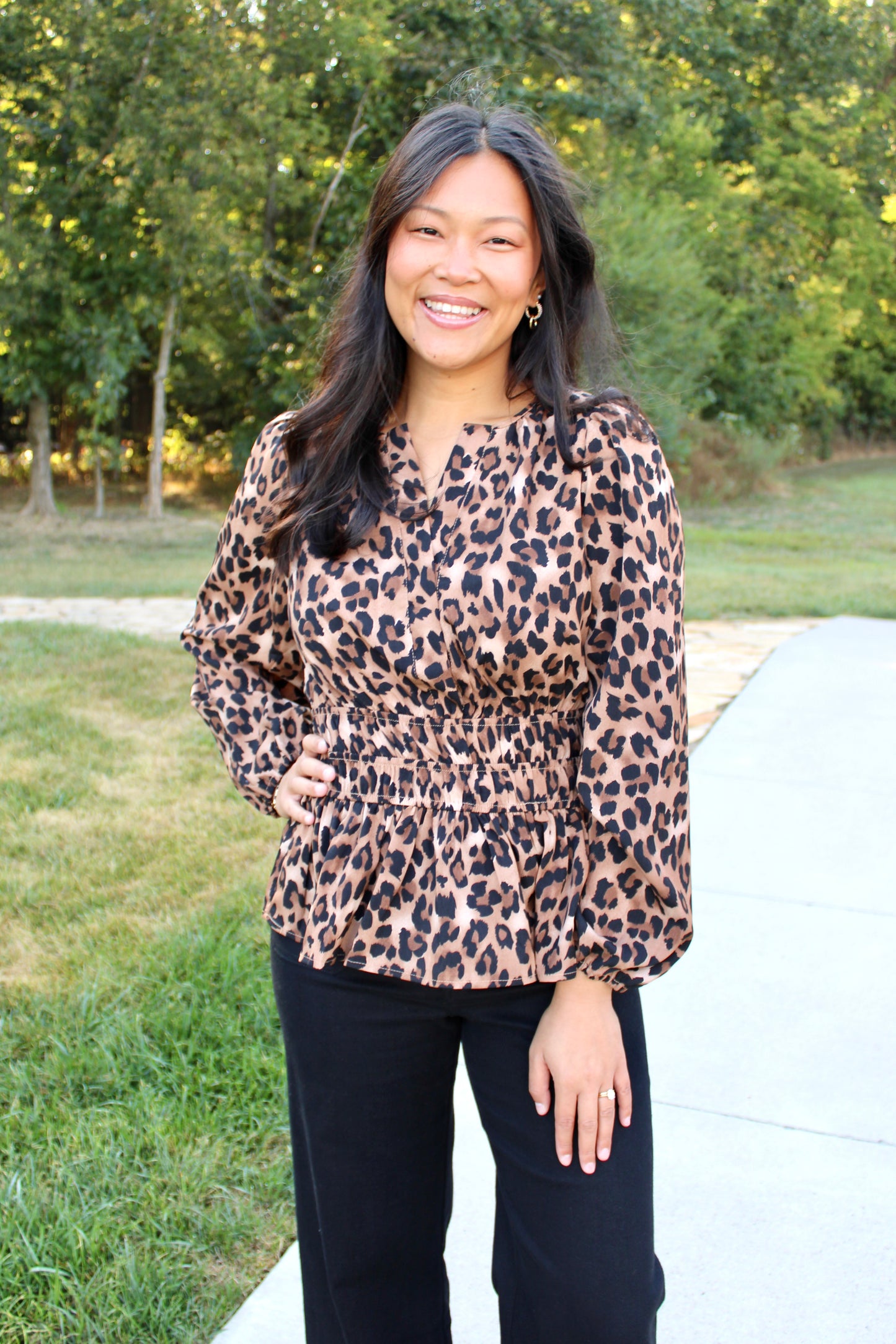 Spotted Luxe Top