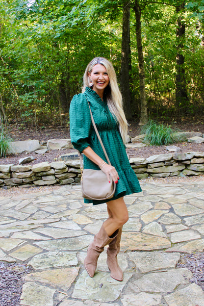 Down the Lane Green Dress