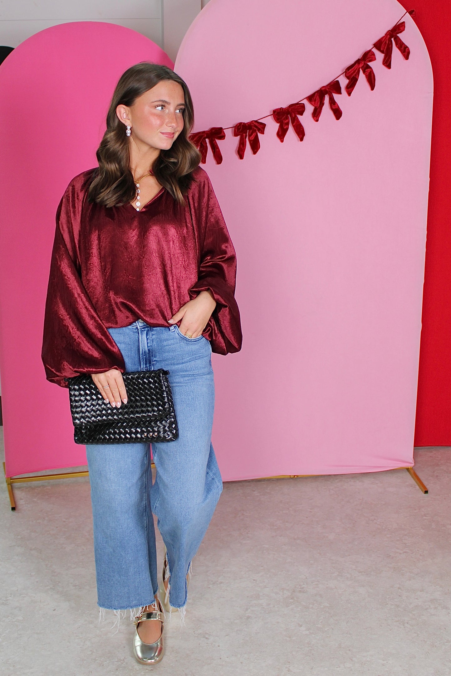 in Case You Forgot Burgundy Top