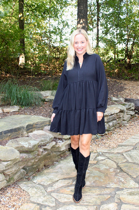 Open Season Black Dress