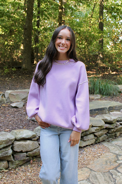 Doing It My Way Lilac Sweater
