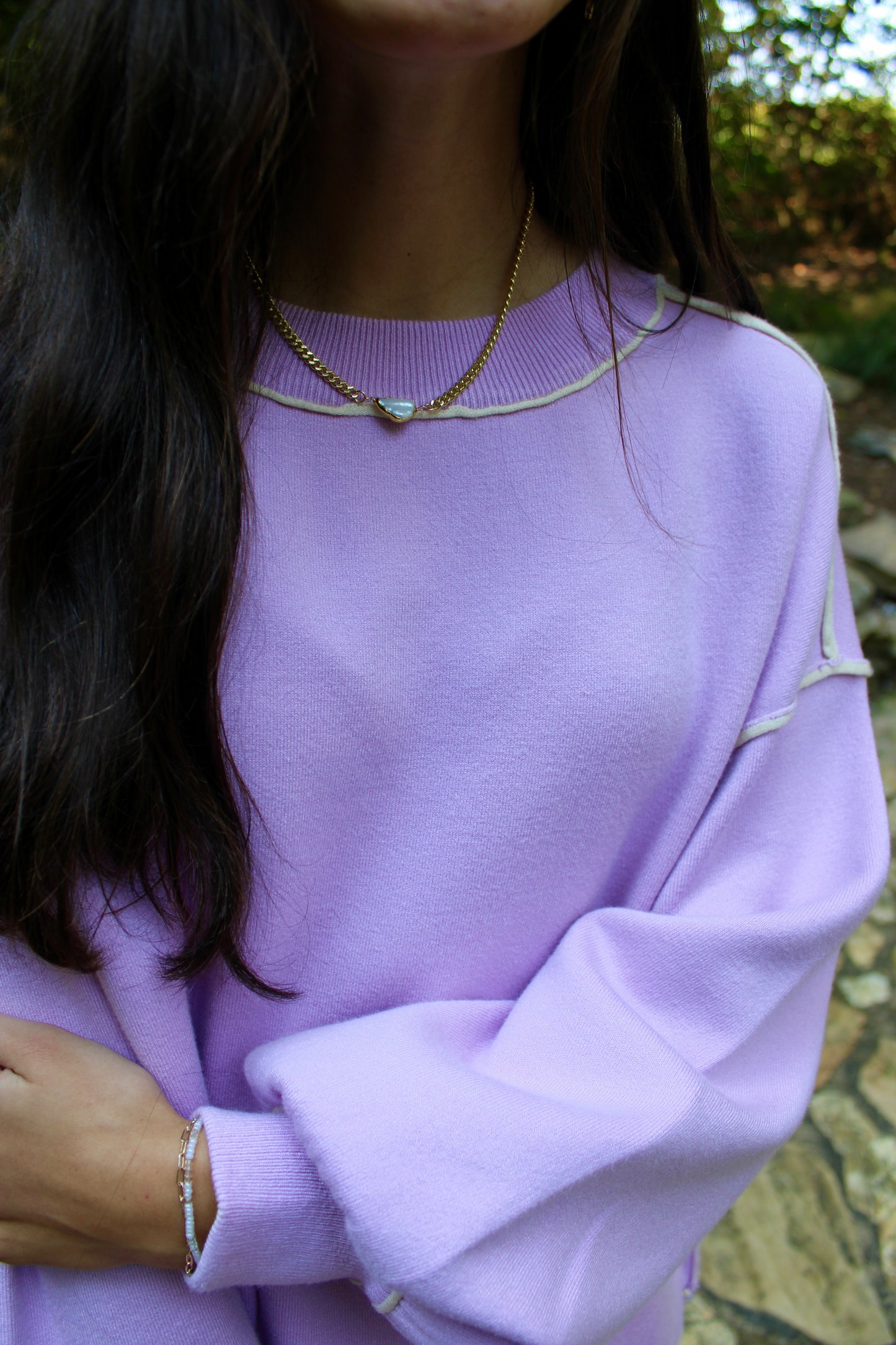 Doing It My Way Lilac Sweater