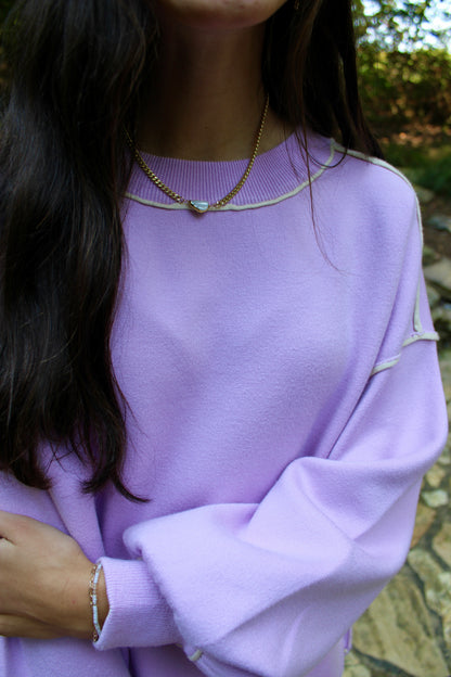 Doing It My Way Lilac Sweater