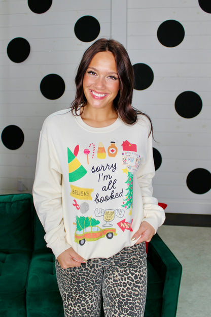 Sorry I'm All Booked Sweatshirt