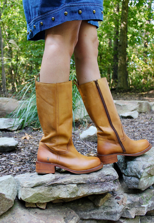 Froe Banana Tan Distressed Boot