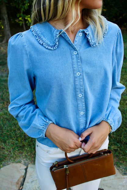 Just My Style Denim Top