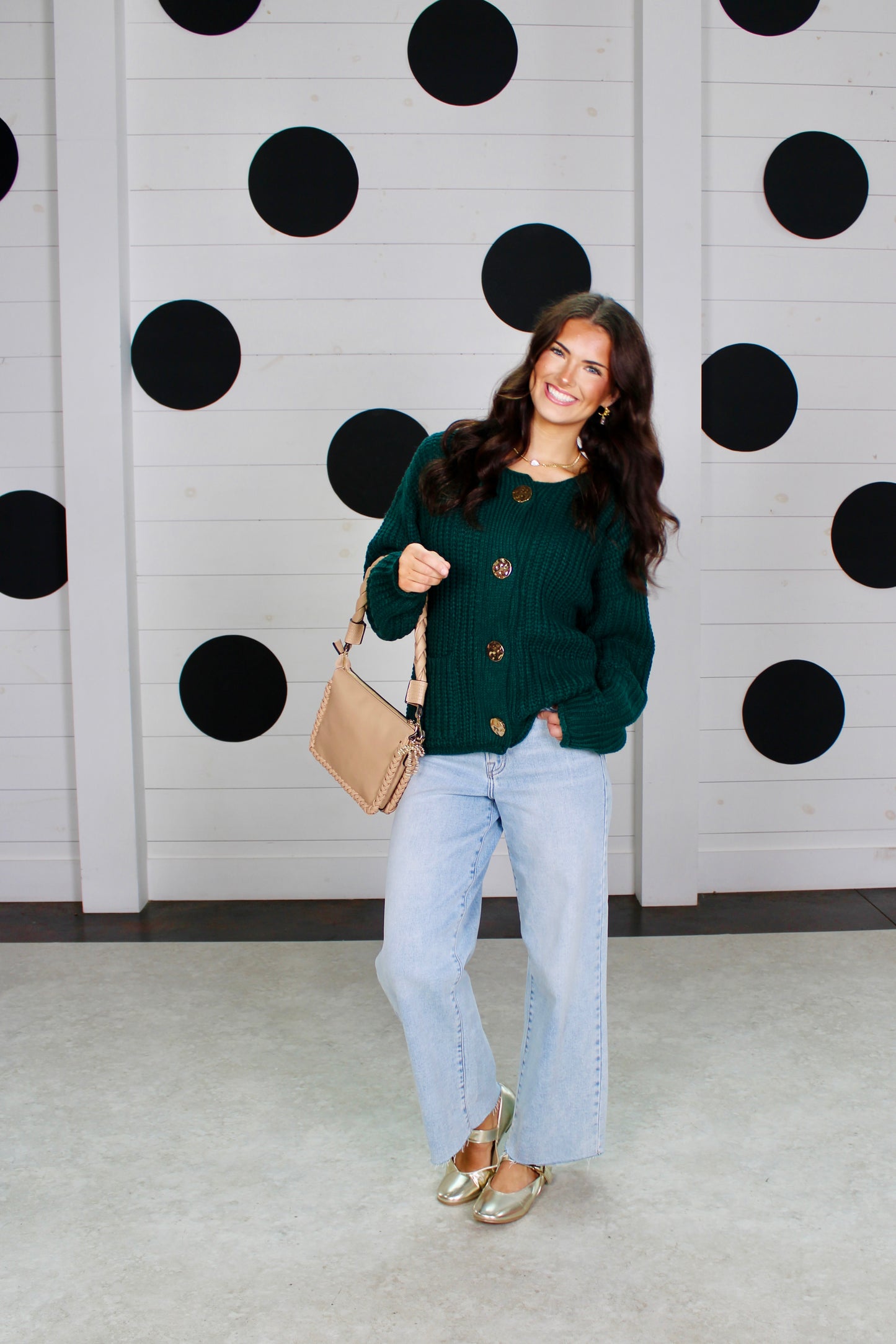 Found My Place Hunter Green Cardigan