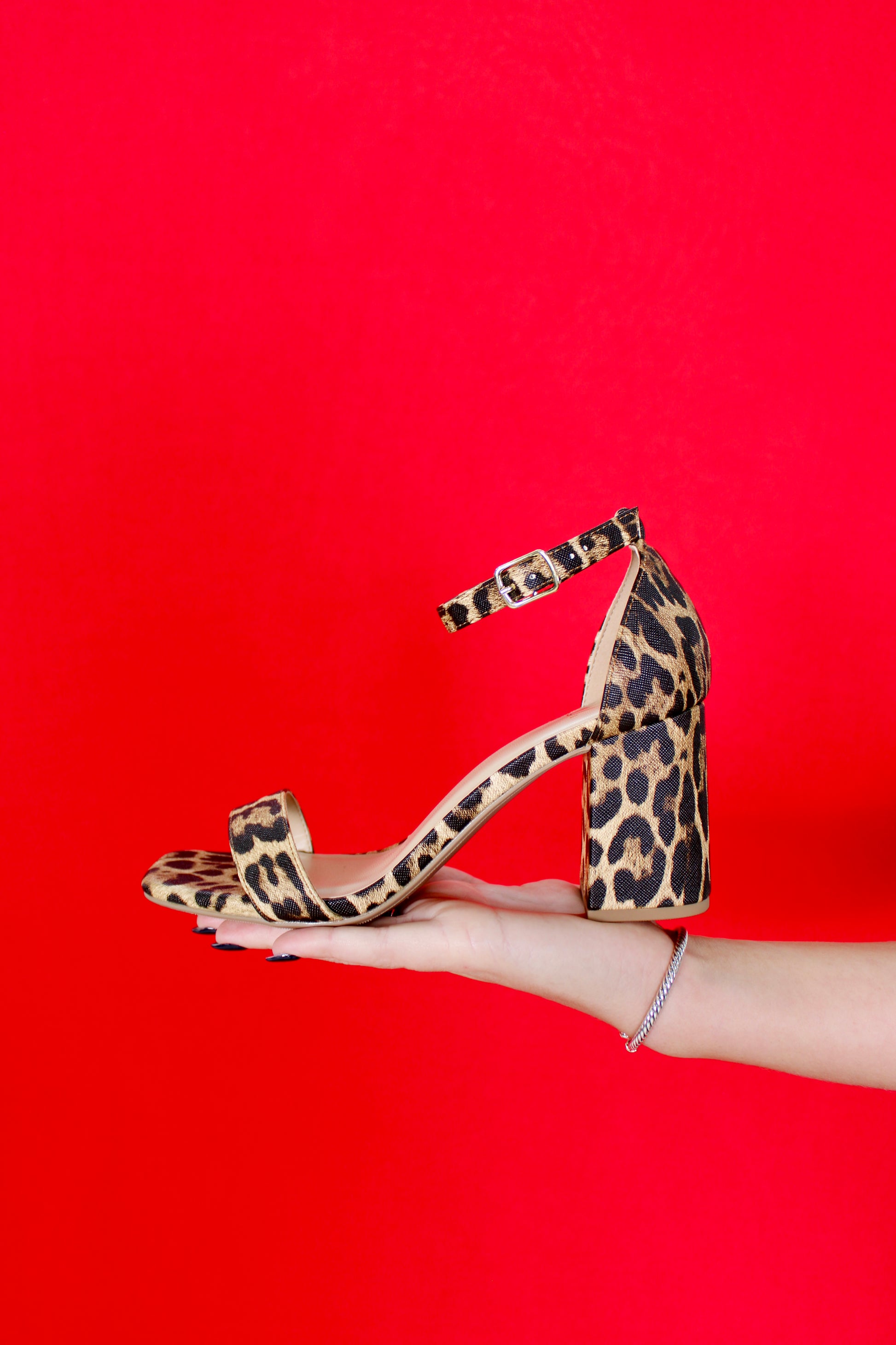 Larch Leopard Dress Sandal Ribbon Chix Larch Leopard Dress Sandal Ribbon Chix