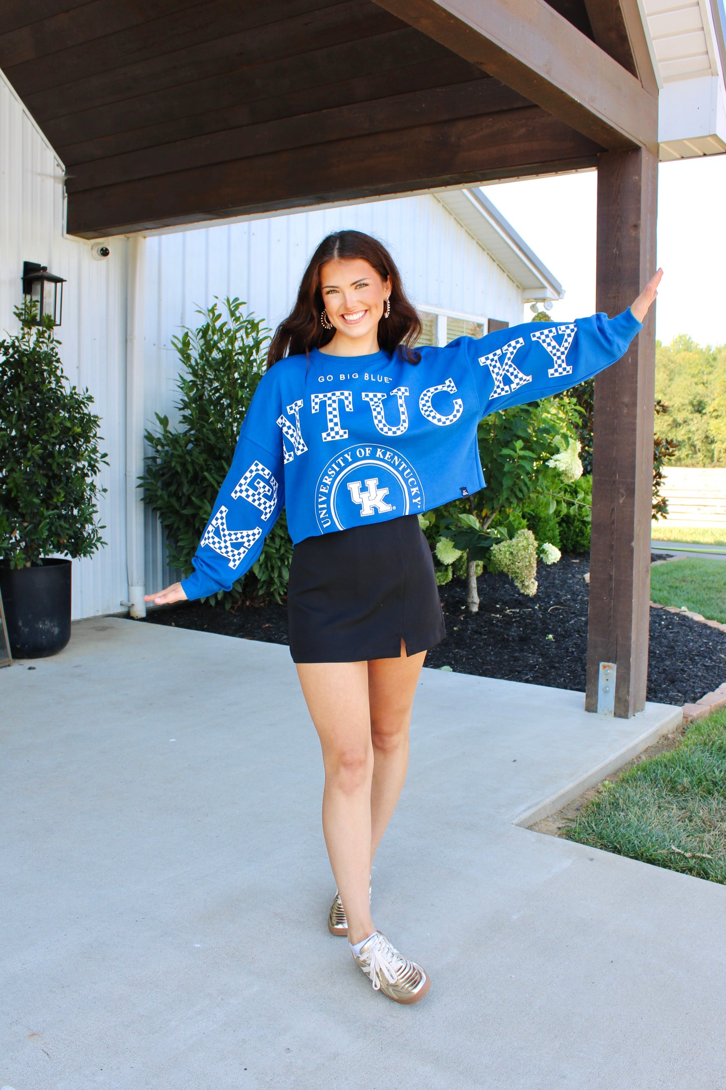 Kentucky Phipps Split Cropped Sweatshirt