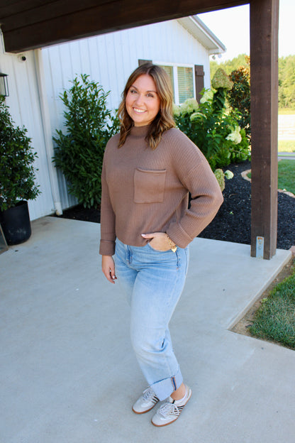 Owning The Room Mocha Sweater