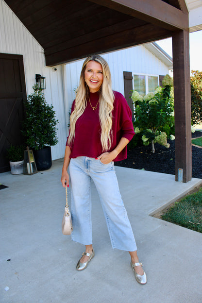 Aja Ortho Bordeaux Sweater