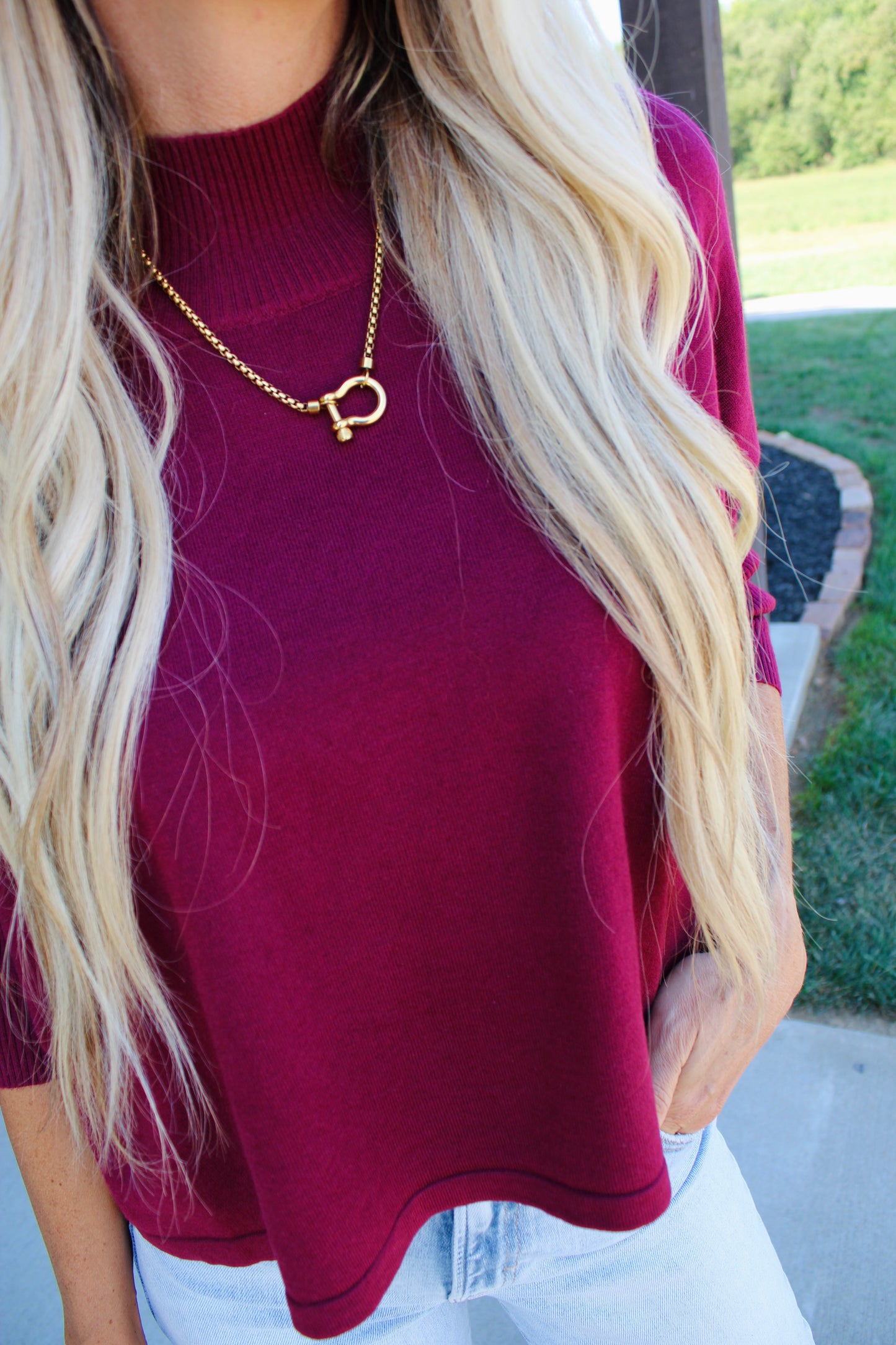 Aja Ortho Bordeaux Sweater