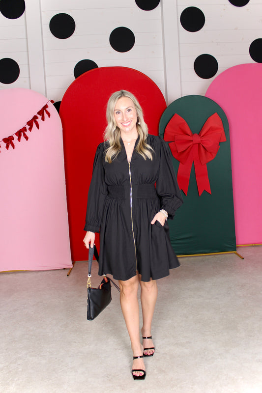 Meet Me Again Black Dress