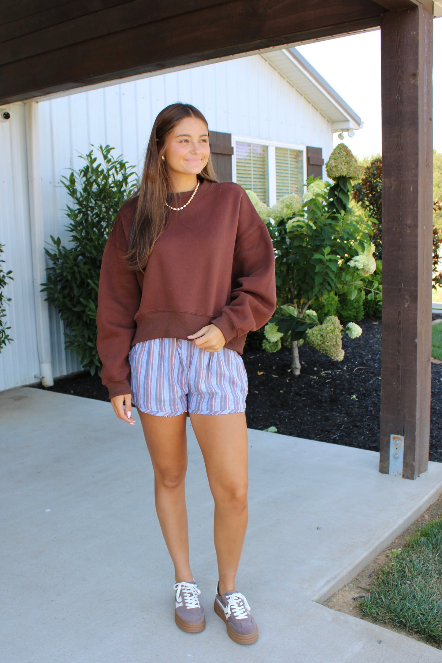 My Day Off Brown Sweatshirt