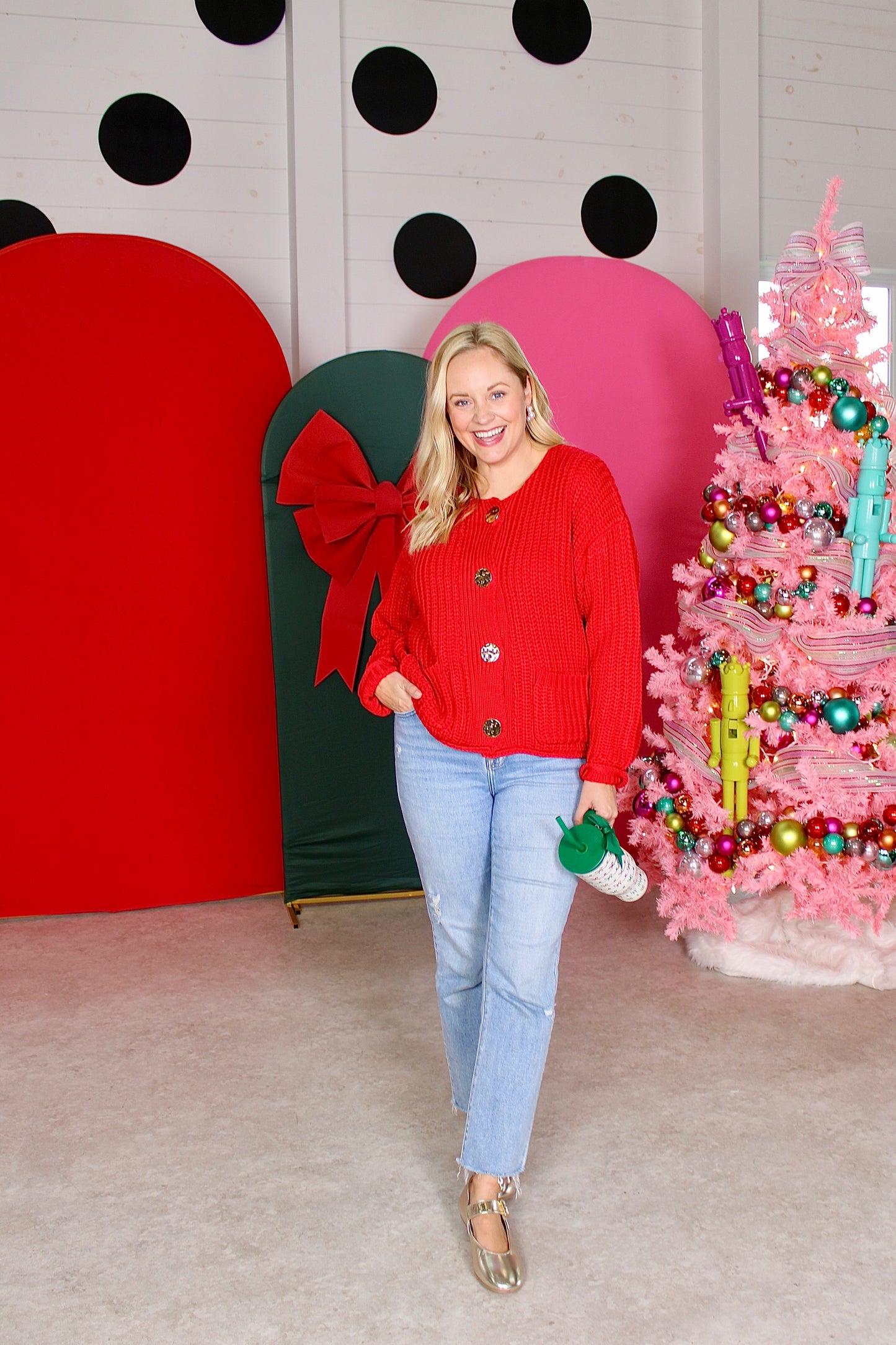 Found My Place Red Cardigan