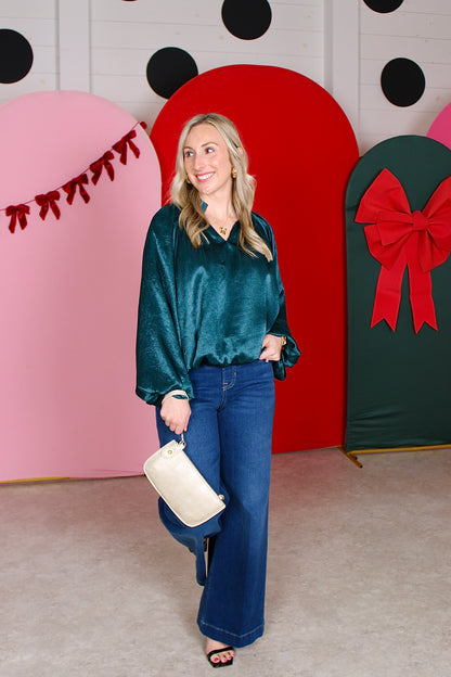 in Case You Forgot Hunter Green Top