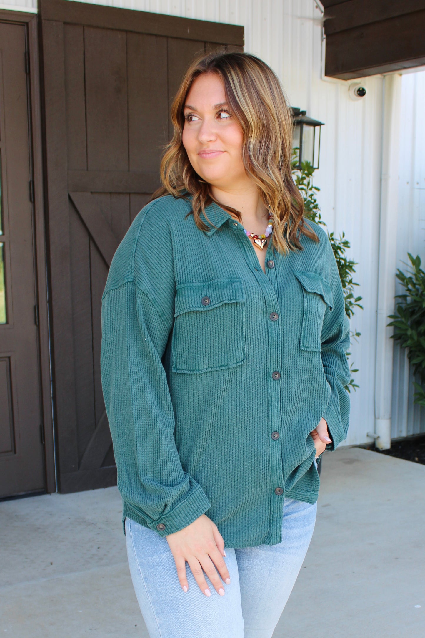 For the Story Green Top