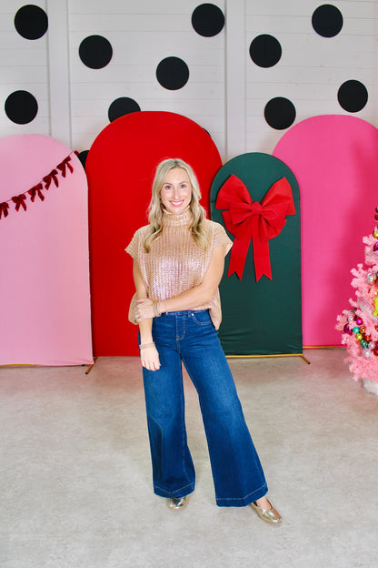 Shine Bright Gold Top