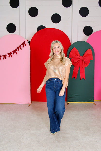 Shine Bright Gold Top