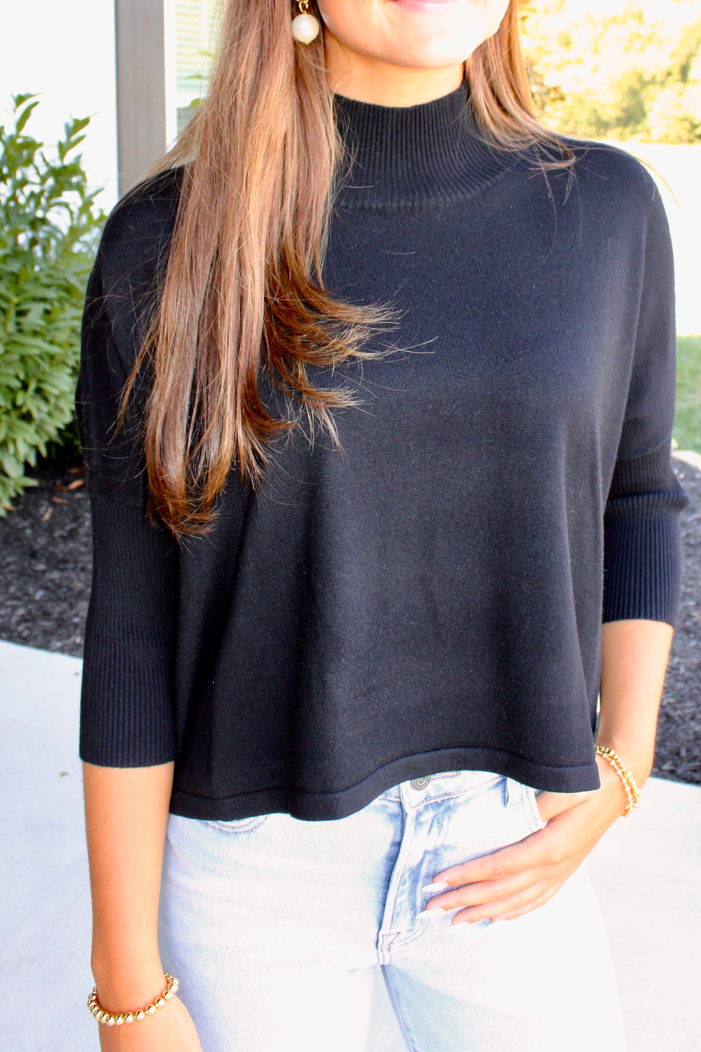 Aja Ortho Black Sweater