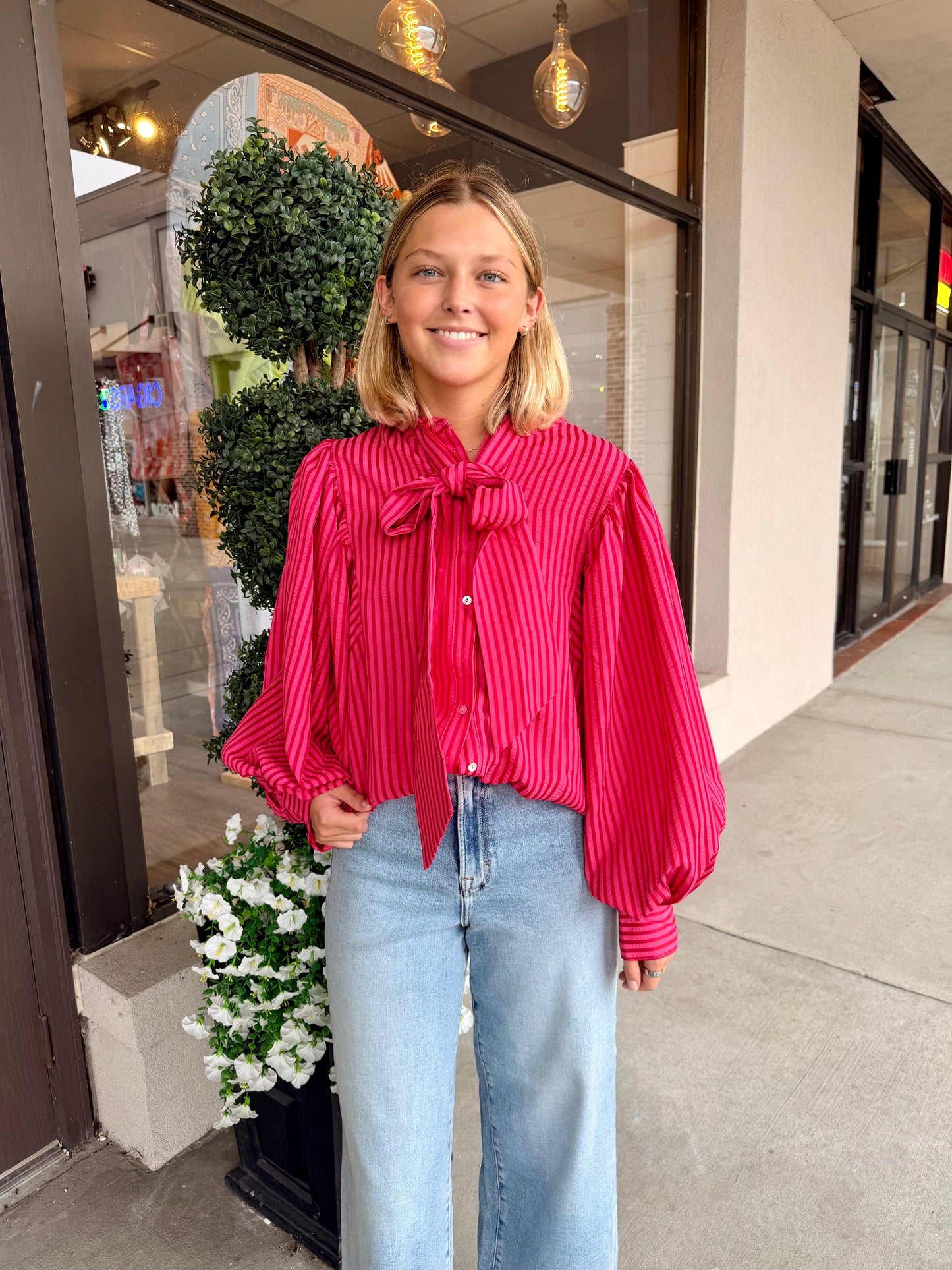 The Maxine Red Top