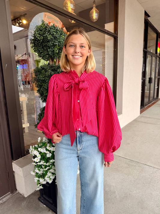 The Maxine Red Top