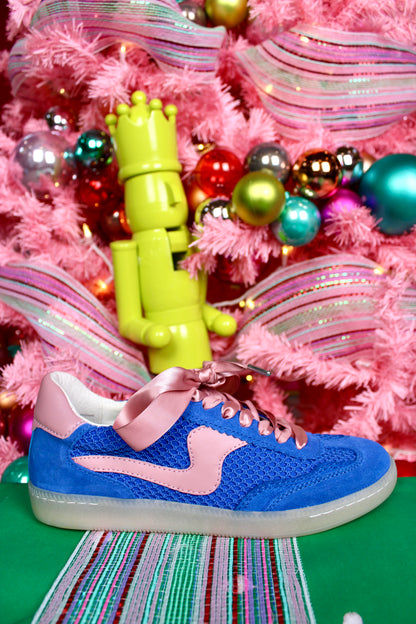 Notice Mesh Sneakers Royal Blue Woven Mesh