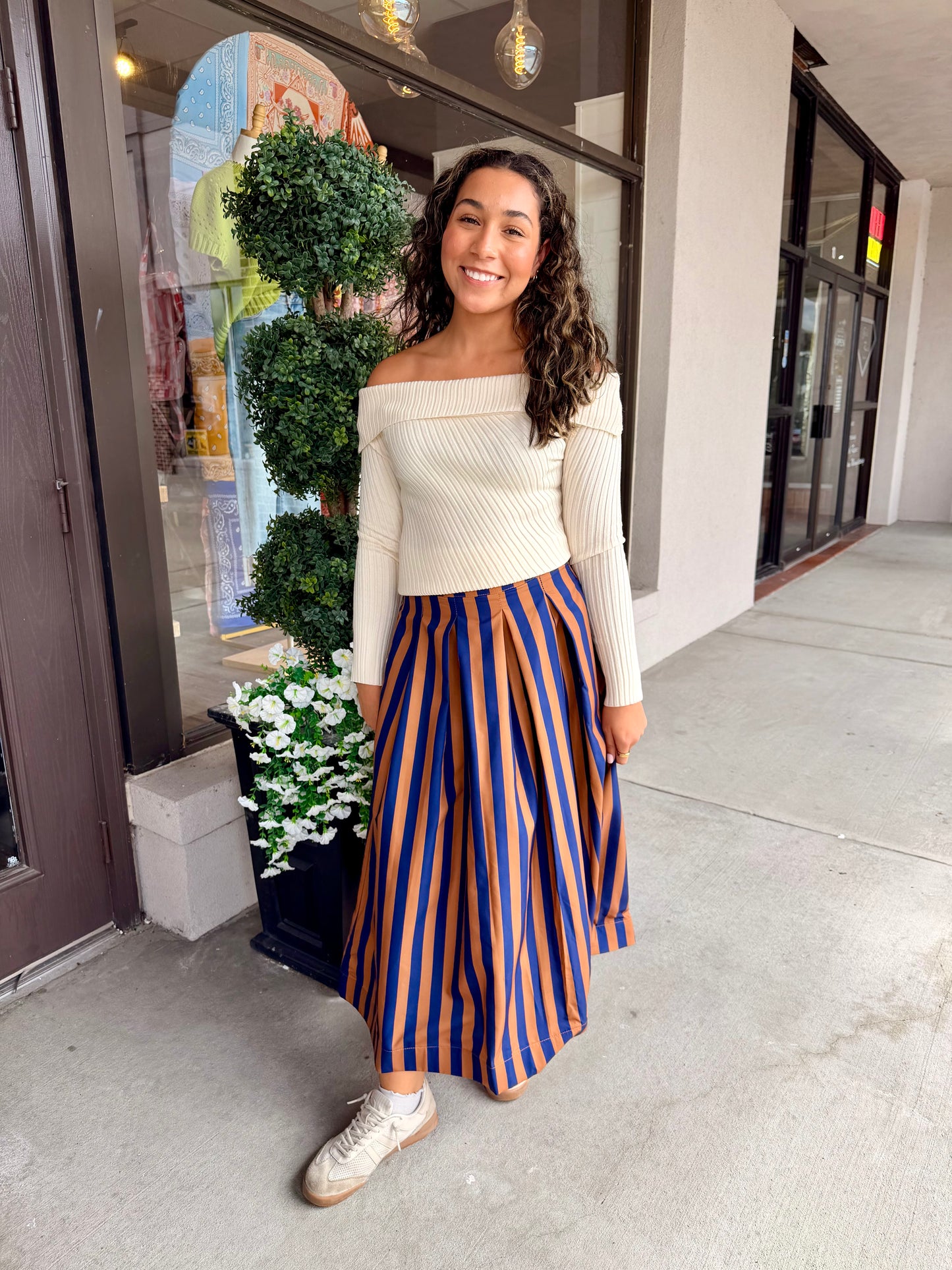 The Striped Elegance Skirt