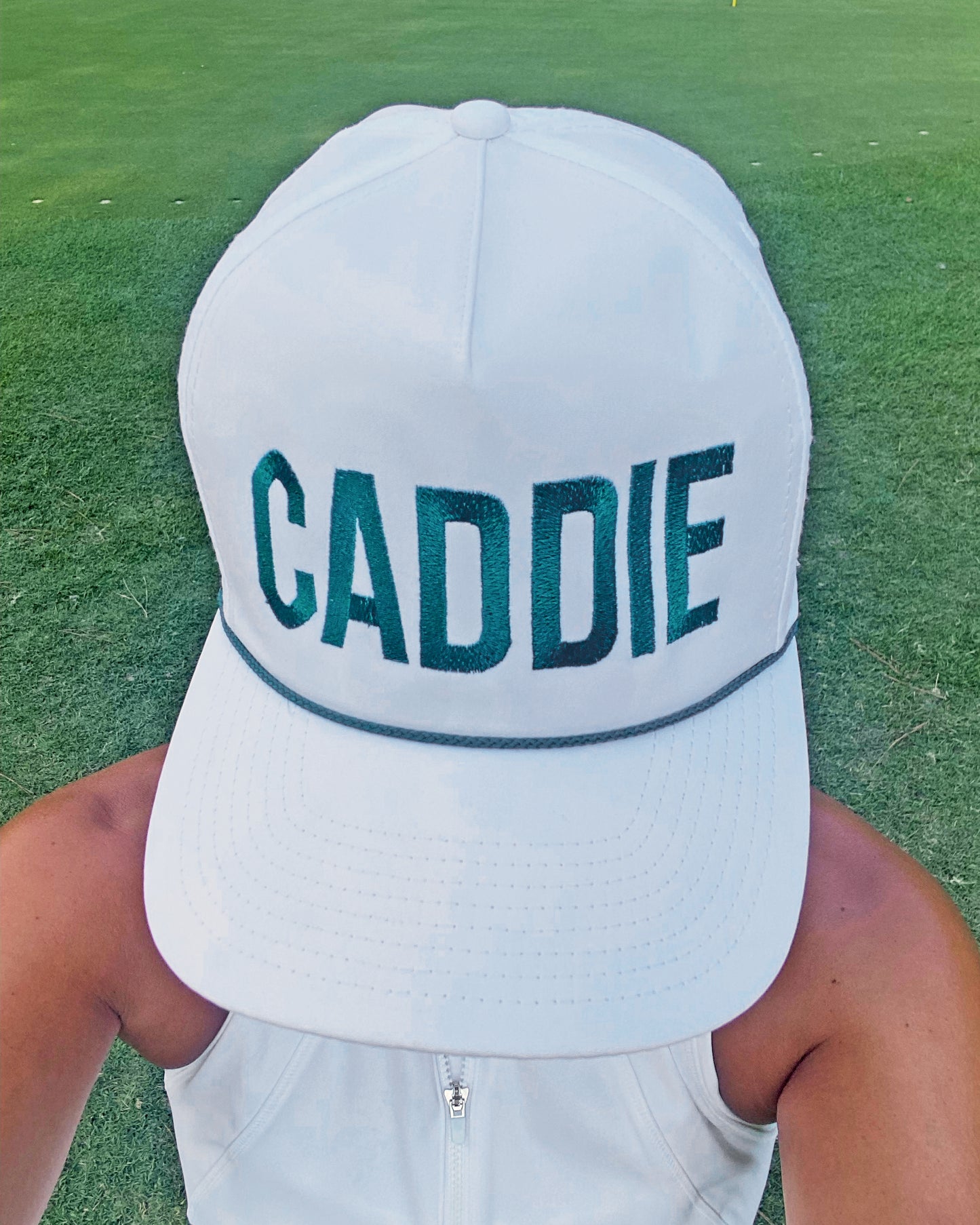 Caddie White Cap