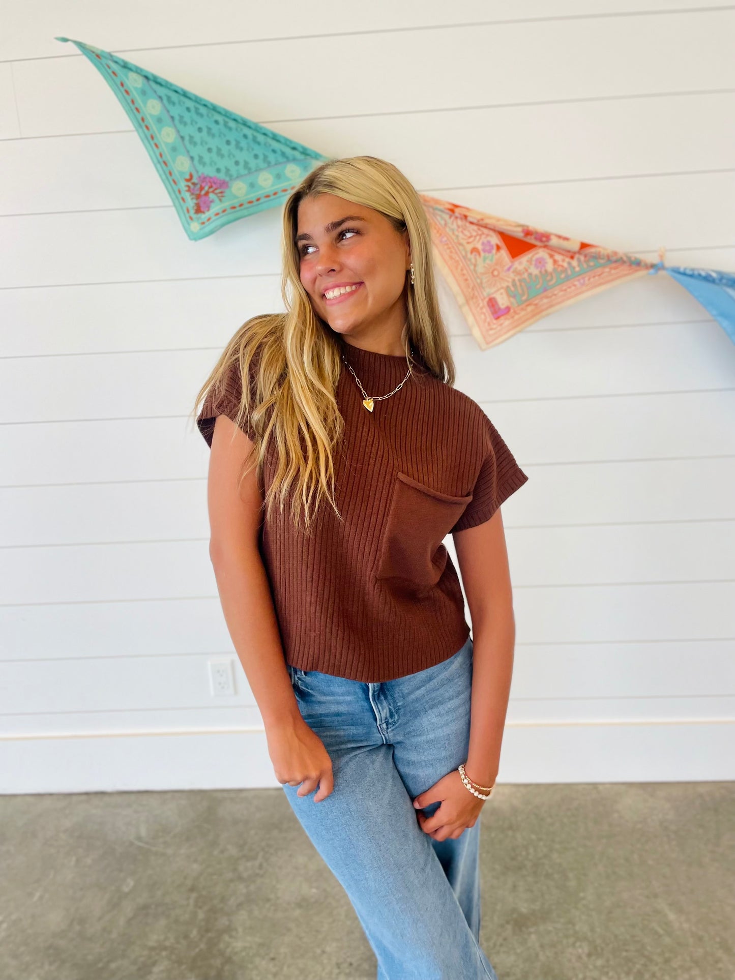 Clean Cut Brown Top