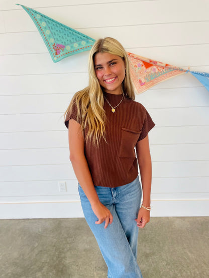 Clean Cut Brown Top