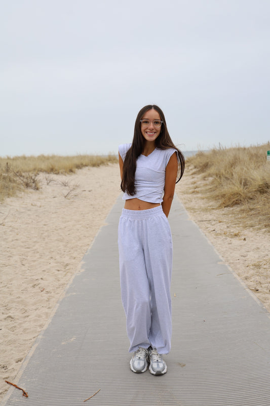 Hot Shot Crossover Heather Grey Set