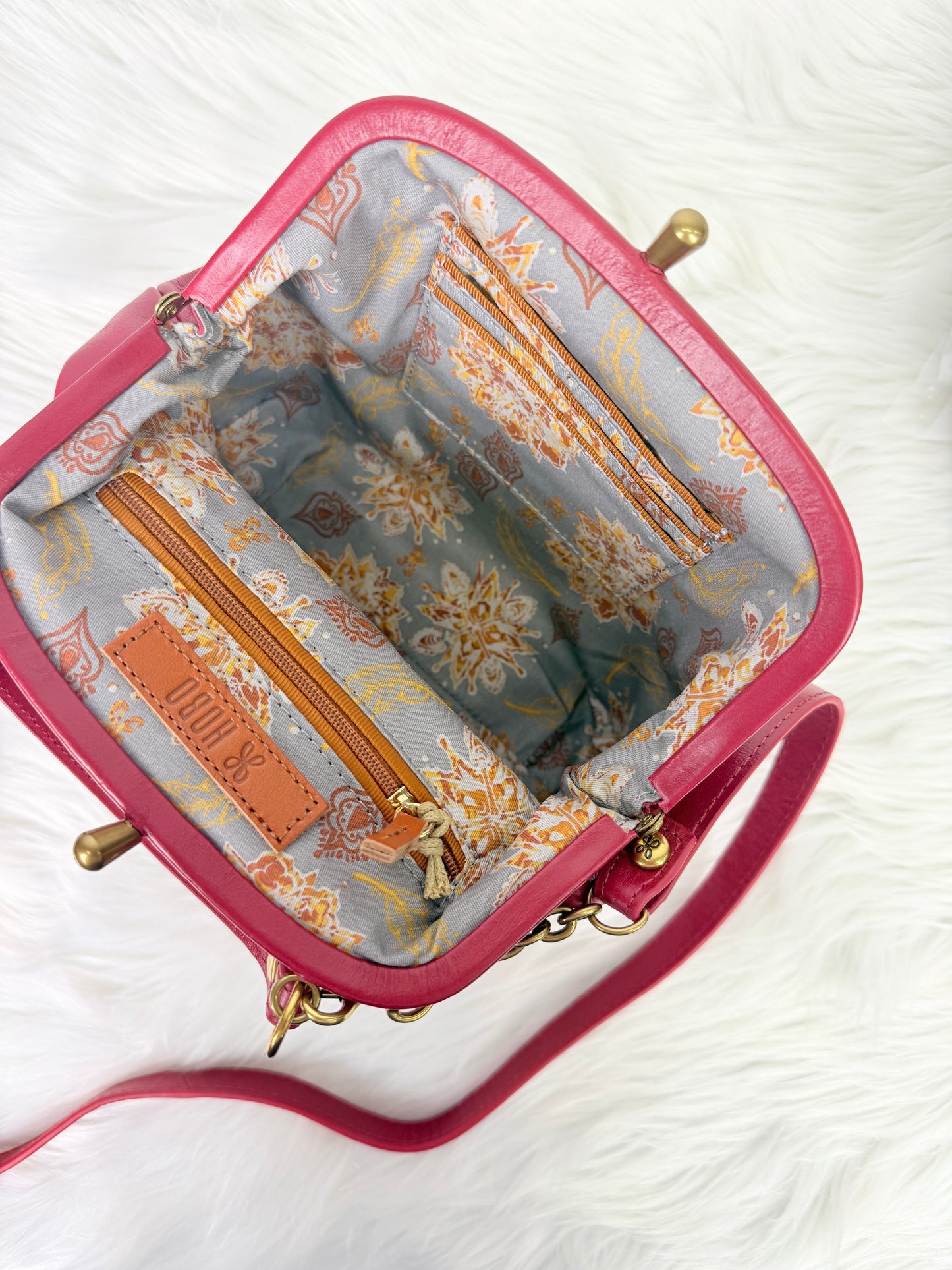 Alba Frame True Red Crossbody