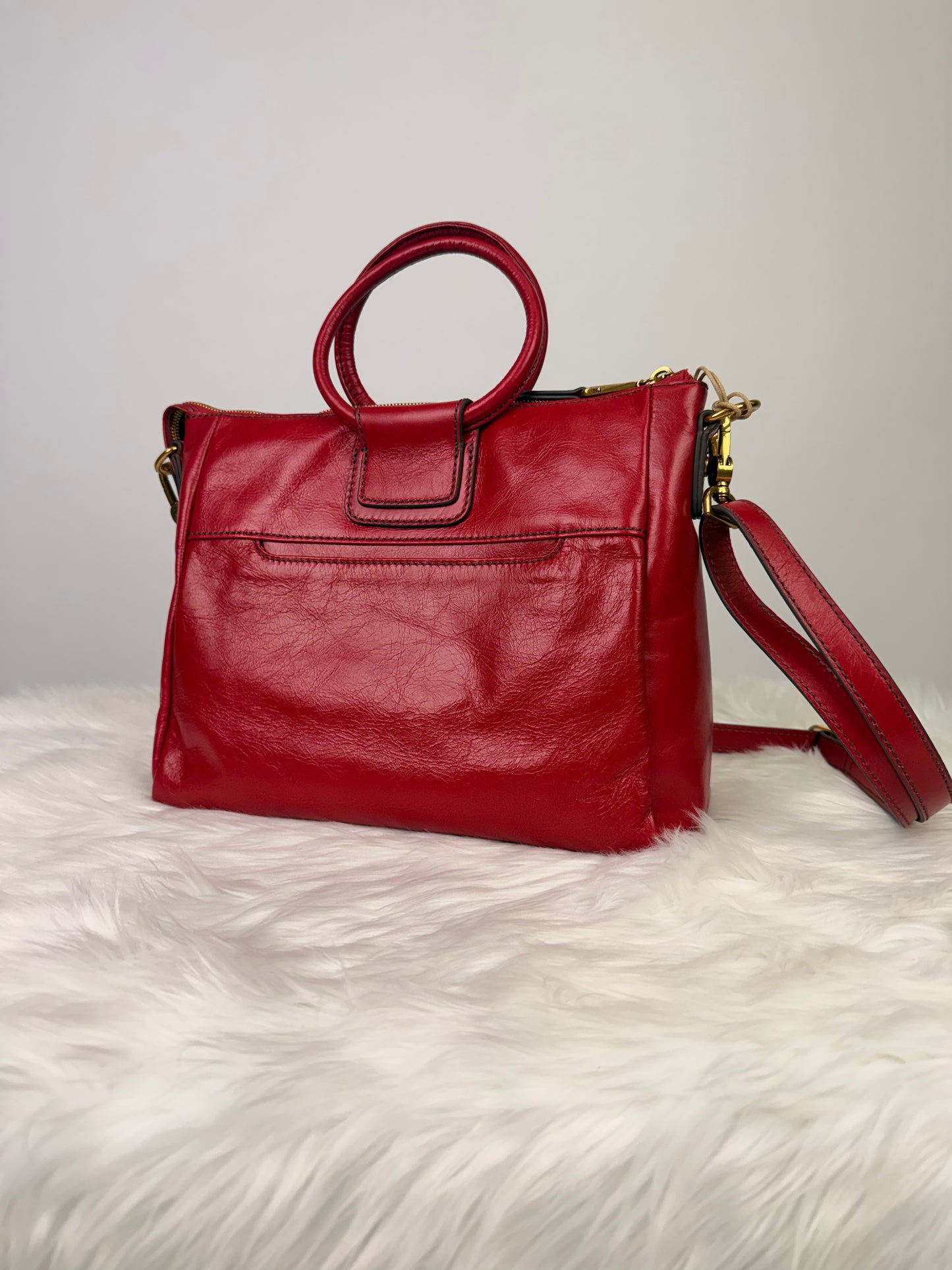 Sheila Medium True Red Satchel