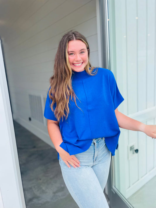 Caroline Blue Victoire Top