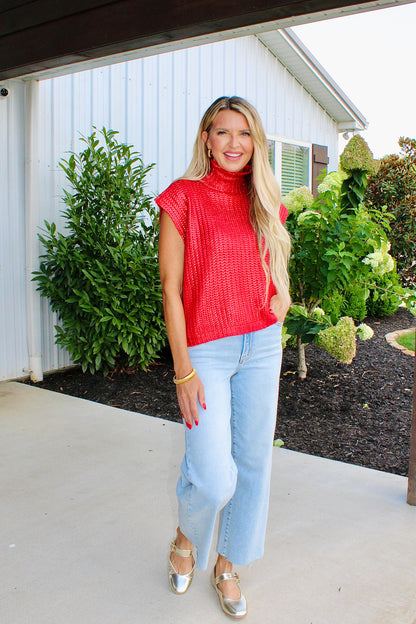 Shine Bright Red Top