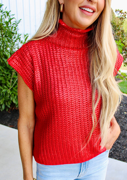 Shine Bright Red Top