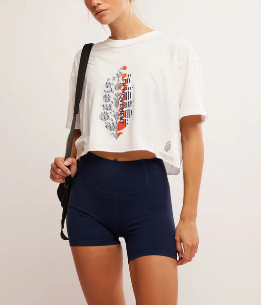 Inspire Logo ISS White Combo Tee