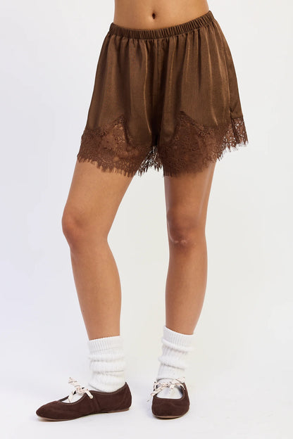 All For It Brown Shorts