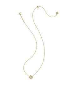 Mallory Crystal CZ Pendant Gold Necklace